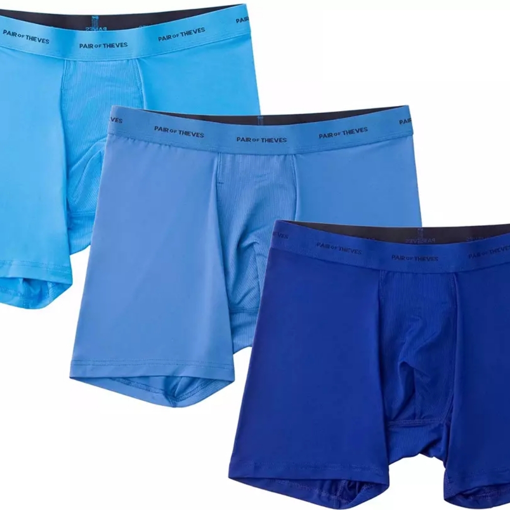 Pair Of Thieves Men's 3-Pack Quick Dry Action Blend Boxer Brief Underwear NEW